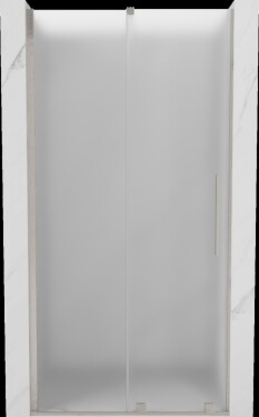 MEXEN/S - Velár posuvné sprchové dvere 100, dekor, nikel kartáčovaný 871-100-000-31-97