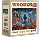 Wooden City Drevené puzzle Halloweensky Pán smrti