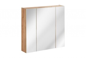 COMAD - Zrkadlová skrinka 80cm 3 dvierka DUB CAPRI 5907611647851