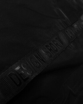 Čierna jednoduchá dámska bunda s kapucňou LHD (LHD-24592) odstíny černé M (38)