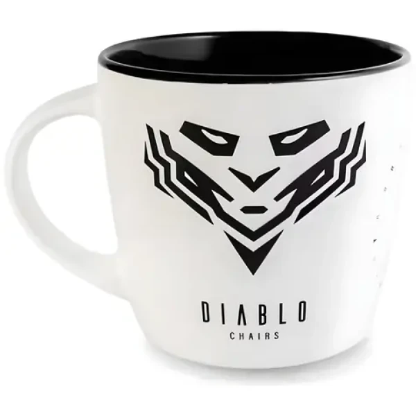 Diablo Chairs Hrnček bielo-čierny / Hrnček / Keramika / 310 ml (1171)