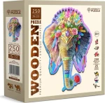 Wooden City Drevené puzzle Elegantný slon