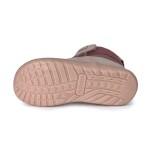 Dievčenské zimné barefoot topánky PRO-tex NUT PINK - 26