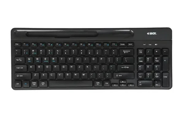 Kallisto SMART čierna / Bezdrôtová klávesnica / Bluetooth + RF / Plná veľkosť / AAA batérie (IKC3010B)