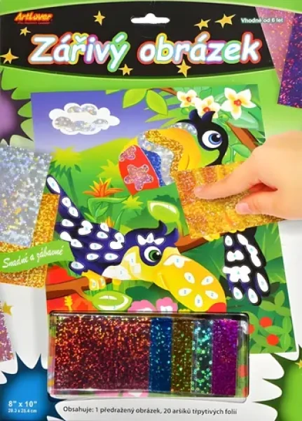 ARTLOVER Žiarivý obrázok Tukani