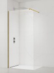 Sprchová zástena Walk-in 120 cm SAT vo farbe profilu zlatá lesk SATBWI120PRZ SATBWI120PRZ