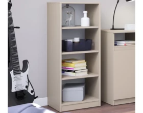 Polovysoký regál Carlos, béžový kašmír, šírka 40 cm%