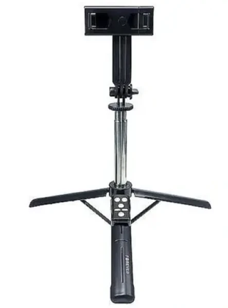 Forever SST-100 čierna / Selfie tyč / Statív / Bluetooth ovládač / Nastaviteľná dĺžka 19-75 cm / Hmotnosť 150 g (GSM182155)