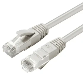 MicroConnect CAT6a U/UTP 1m šedá / LSZH (MC-UTP6A01)