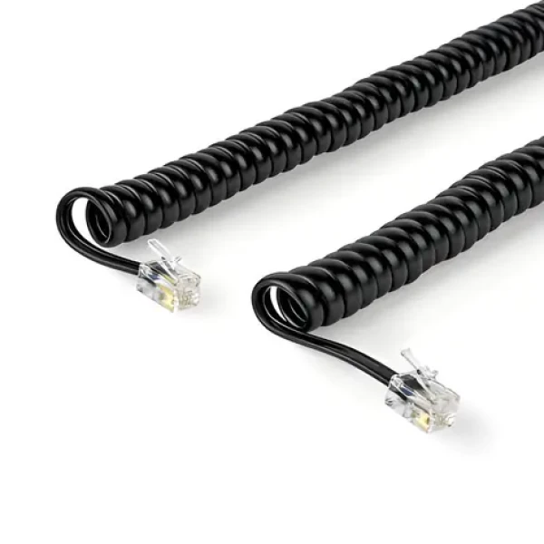 Nedis telefónny kábel RJ10-RJ10 čierna / Telefónny kábel / krútený / 5 m (TCGP90100BK50)