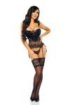 Dámsky erotický korzet Alena black - Beauty Night Fashion L/XL