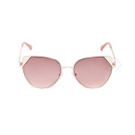 GUESS okuliare Cateye Metal Sunglasses rose gold Ružovozlatá