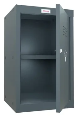 Phoenix Safe CL0644AAK antracitová / Šatníková skrinka / 2 priehradky / zámok / voľne stojaca (CL0644AAK)