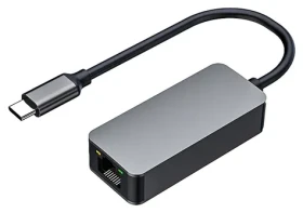 PremiumCord adaptér USB-C - RJ45 Ethernet šedá / Adaptér / 2,5 G/1000/100/10 Mbit / hliníkové púzdro (ku31ether03)