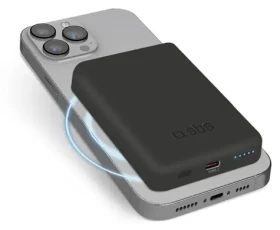 SBS Power Bank 5000 mAh čierna / MagSafe / 10 W / USB-C (TEBB5000MAG1CK)