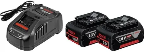 BOSCH GAL 1880 CV Charger + 2x GBA 18V 5.0 Ah (1600A00B8J)
