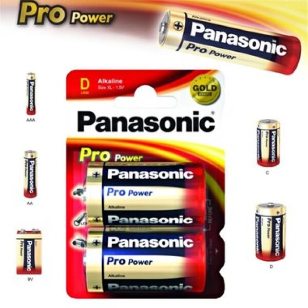 Panasonic Pro Power Alkalická batéria D LR20 2ks (09834)