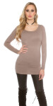 Trendy Koucla pullover with lace and cording Einheitsgroesse