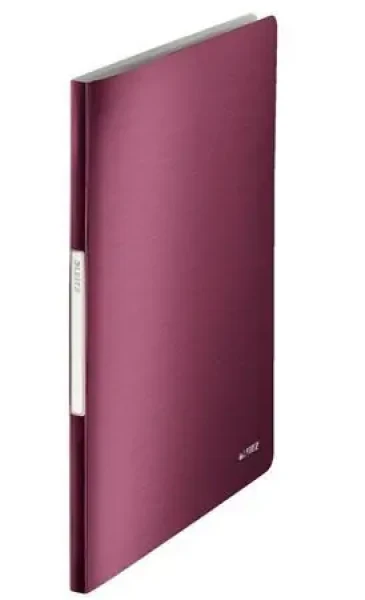 Leitz Style A4 granátovo červená / Katalógová kniha / 20 vreciek / PVC (39580028)