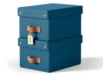 Leitz Puro S námornícka modrá / Úložný box s vekom / kartón / 7 l / 2 ks (61470068)