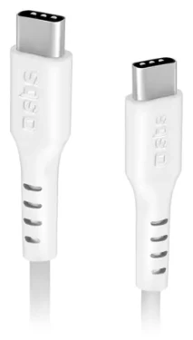 SBS biela / Dátový kábel USB-C - USB-C / Power Delivery 25W / 1,5m