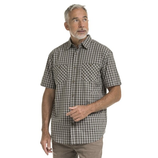 Bushman Pánska kockovaná košeľa Ymer, tmavozelená XXXL