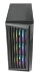 Azza Torrent 490 čierna / Počítačová skriňa / Midi Tower / Mesh / USB-C / tvrdené sklo / RGB (CSAZ-490)