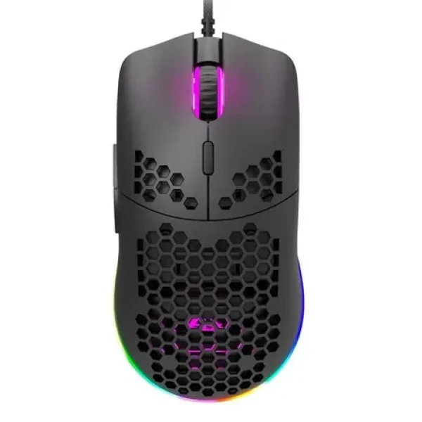 Canyon PUNCHER GM-11 čierna / Herná optická drôtová myš / až 4200 DPI / 7 tlačidiel / USB-A / RGB / 1.65 m (CND-SGM11B)