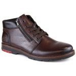 Pohodlné zateplené kožené čižmy Rieker M RKR625 brown 42