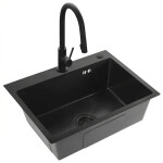 REA REA - Oceľový drez Liam Black ZLE-06008