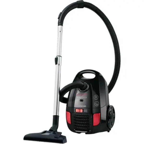 Sencor SVC 6001BK čierna / Vreckový vysávač / 700 W / 3 l / 78 dB / 10m rádius (8590669243273)