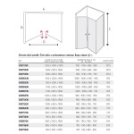 Mereo Sprchovací kút, Lima, obdĺžnik, dvojkrídlový, lietací, 80x90 cm, chróm ALU, sklo Číre CK87593K