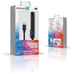 CONNECT IT USB-C hub USB 3.0 čierna / externá (CHU-5000-BK)