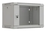 Lanberg WF03-5306-10S sivá / Nástenný rozvádzač / 19" / 6U / 540 x 350 x 370 mm / sklenené dvere (WF03-5306-10S)