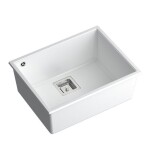 Quadron Quadron - Granitový drez DAVID 50 White Oceľ HQD5542U1-BS