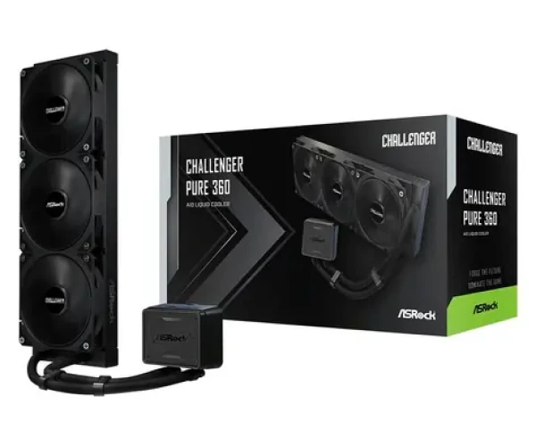ASRock Challenger Pure 360 čierna / 3x 120mm / 27 dB @ 1800 RPM / 53.9 CFM / AMD + Intel (90-ACLA36-BDKGA6)