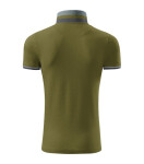 Polokošeľa Collar Up avokádovo zelená 2XL