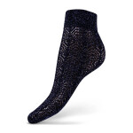 Ponožky LUREX NERO GOLD UNI
