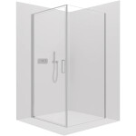 CERANO - Sprchovací kút Porte Ľ/P - 8 mm - chróm, transparentné sklo - 90x70x195 - otočný CER-413531