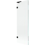 MEXEN/S - Lunar L vaňová zástena FIX 60 x 150, transparent, čierna 897L-060-000-70-00