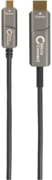 MicroConnect Premium Active Optic Fiber kábel USB C - HDMI 2.0 MM 20m čierna (USB3.1CHDMI20OP)
