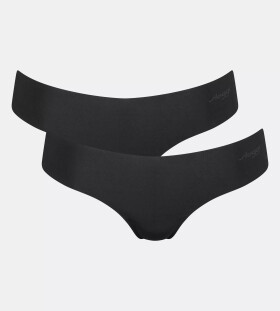 Dámske nohavičky ZERO z mikrovlákna 2.0 Hipstring 2P - BLACK - čierna 0004 - SLOGGI BLACK XL