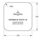VILLEROY & BOCH VILLEROY & BOCH - Keramický drez Cisterna 50 Cream podstavný 445 x 445 bez excentru 670301KR