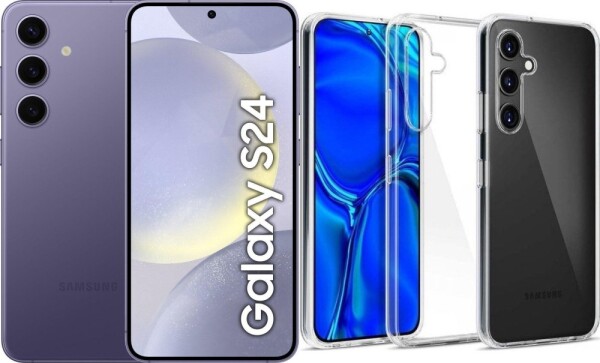Samsung Galaxy S24 5G 8/256GB Fioletowy (SM-S921BZV) + Etui Clear Case
