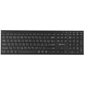 Powerton UltraSlim CZ čierna / bezdrôtová klávesnica / 2.4 GHz / Bluetooth / CZ layout (YCWPBT01BD00)