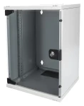 Digitus DN-10-09U sivá / Nástenný rozvádzač / 10" / 9U / 464x312x300 mm (DN-10-09U)