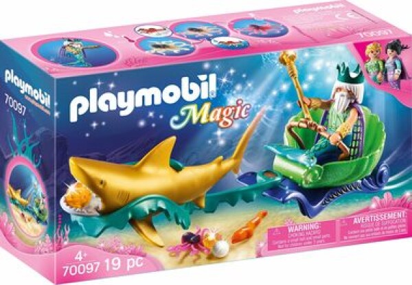 Playmobil® 70097 Morský kráľ so žraločím kočiarom