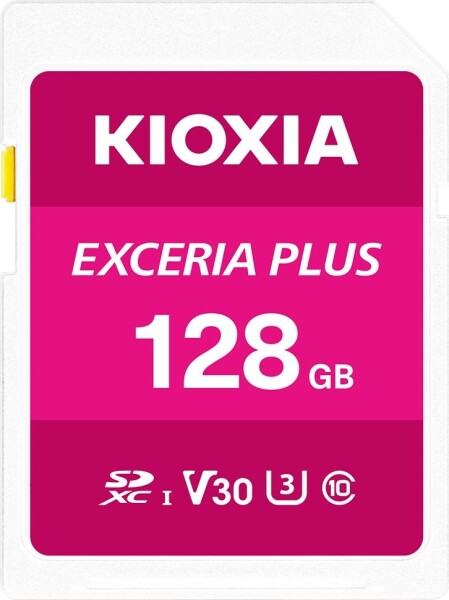 Kioxia Exceria Plus SDXC 128 GB Class 10 UHS-I/U3 V30 (LNPL1M128GG4)