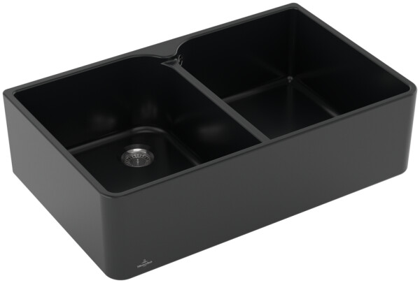 VILLEROY & BOCH VILLEROY & BOCH - Keramický drez Villeroy &amp; Boch Farmhouse 80 X, 638001R7, Pure Black 638001R7