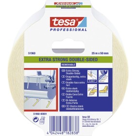 Tesa EXTRA STRONG 51960-00001-11 Gaffer tape tesa® Professional priesvitná (d x š) 25 m x 50 mm 1 ks; 51960-00001-11